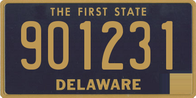 DE license plate 901231