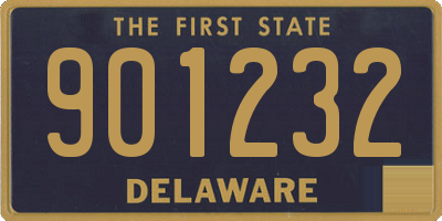 DE license plate 901232