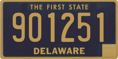 DE license plate 901251