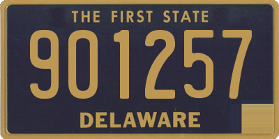 DE license plate 901257