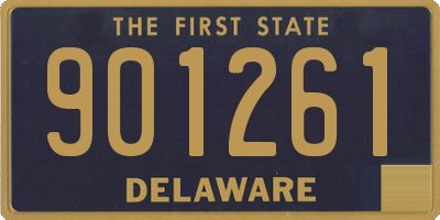 DE license plate 901261