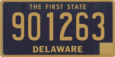 DE license plate 901263
