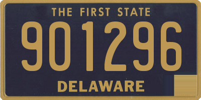 DE license plate 901296