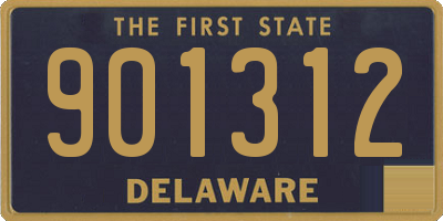 DE license plate 901312