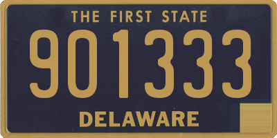 DE license plate 901333