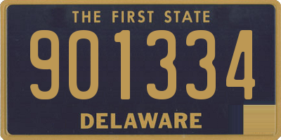 DE license plate 901334