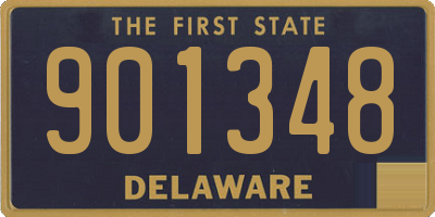 DE license plate 901348