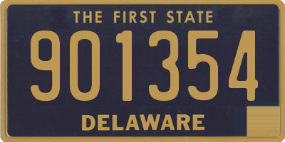 DE license plate 901354