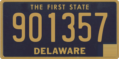 DE license plate 901357