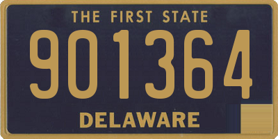 DE license plate 901364