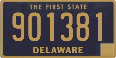 DE license plate 901381
