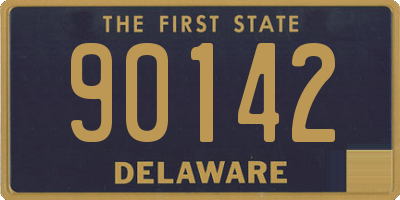 DE license plate 90142