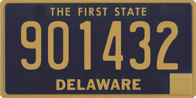 DE license plate 901432