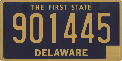 DE license plate 901445