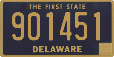 DE license plate 901451
