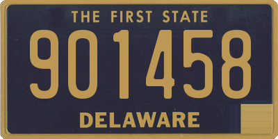 DE license plate 901458