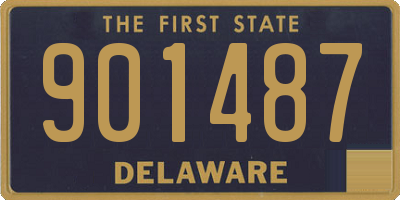 DE license plate 901487