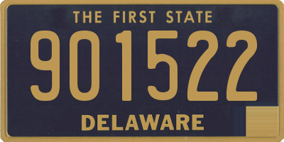 DE license plate 901522