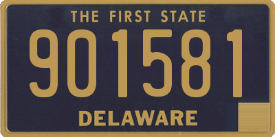 DE license plate 901581