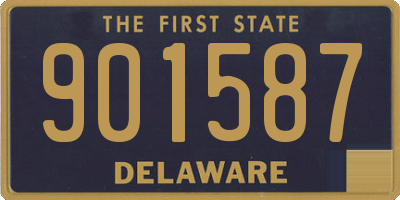 DE license plate 901587