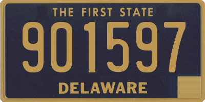 DE license plate 901597