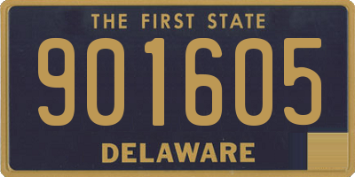 DE license plate 901605
