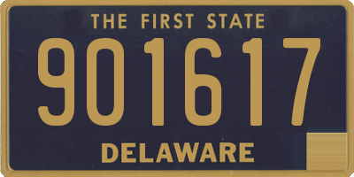 DE license plate 901617