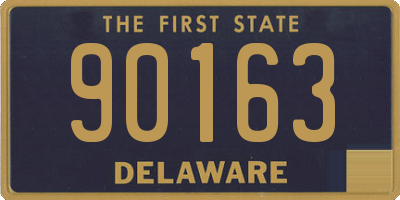 DE license plate 90163