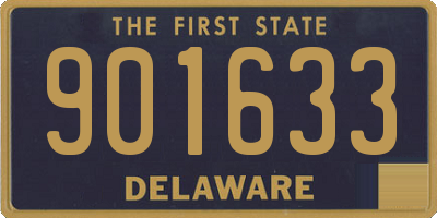 DE license plate 901633