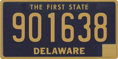 DE license plate 901638