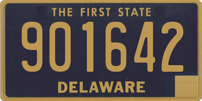 DE license plate 901642