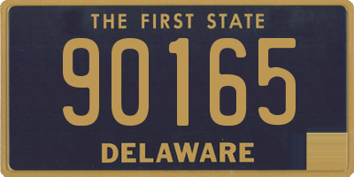 DE license plate 90165