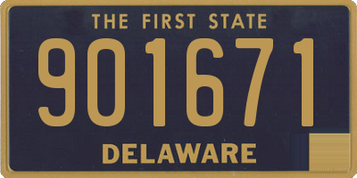 DE license plate 901671