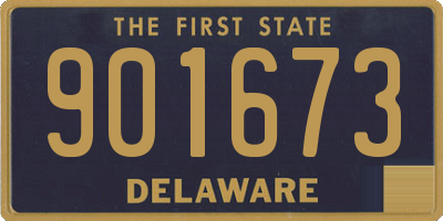 DE license plate 901673