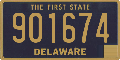 DE license plate 901674