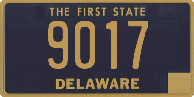 DE license plate 9017