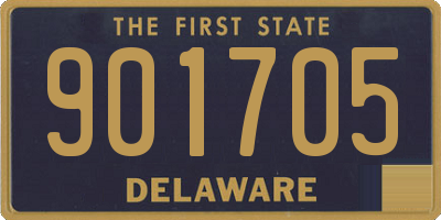DE license plate 901705