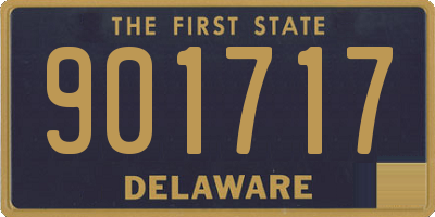 DE license plate 901717