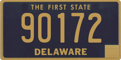 DE license plate 90172