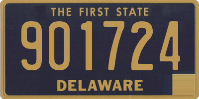 DE license plate 901724