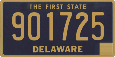 DE license plate 901725