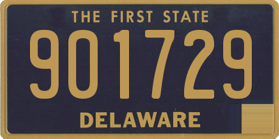 DE license plate 901729
