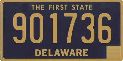 DE license plate 901736