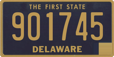 DE license plate 901745
