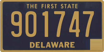 DE license plate 901747