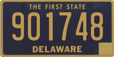 DE license plate 901748