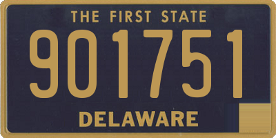 DE license plate 901751