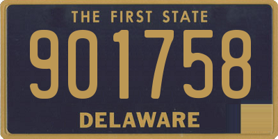DE license plate 901758