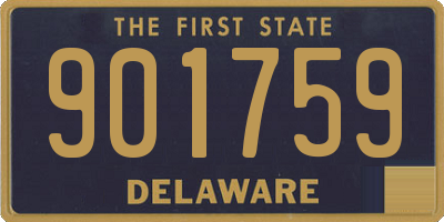 DE license plate 901759