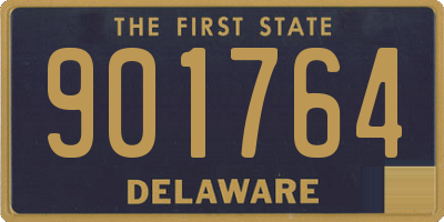 DE license plate 901764